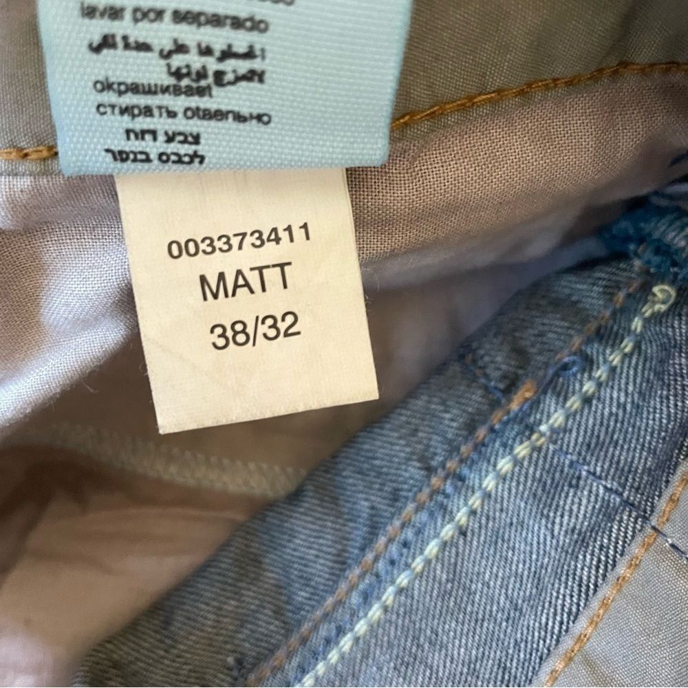 Mavi Matt Relaxed Baggy Vintage Wash Jeans Men’s Size 38x32 - Picture 3 of 10